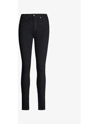PAIGE - Hoxton Skinny Mid-rise Jeans - Lyst