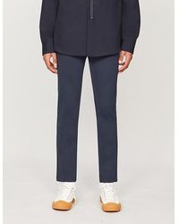 PAIGE - Stafford Slim-fit Tapered Stretch-jersey Trousers - Lyst