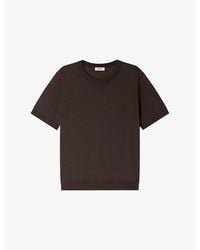 Sandro - Crewneck Classic-Fit Knitted T-Shirt - Lyst