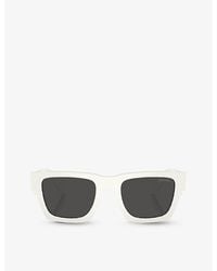Prada - Pr A06s Rectangle-frame Acetate Sunglasses - Lyst