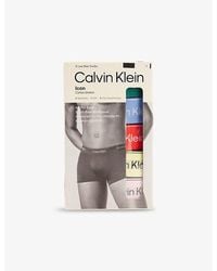 Calvin Klein - Icon Pride Logo-Waistband Pack Of Five Stretch-Cotton Trunks - Lyst