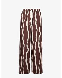 Faithfull The Brand - Simena Stripe-pattern Relaxed-fit Woven Trousers - Lyst