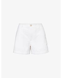 Polo Ralph Lauren - Logo-embroidered Straight-leg Cotton-twill Shorts - Lyst