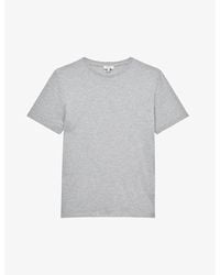 Reiss - Bless Crewneck Cotton-Jersey T-Shirt - Lyst