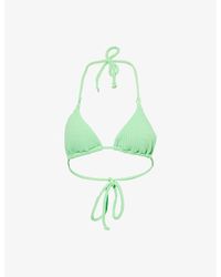 Seafolly - Sea Dive Textured Triangle Bikini Top - Lyst