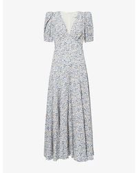 Reformation - Naira Floral Woven Maxi Dress - Lyst