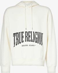 True Religion - Arch Relaxed-fit Cotton-blend Hoody Xx - Lyst
