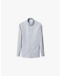 Eton - Check-Print Slim-Fit Cotton-Twill Shirt - Lyst