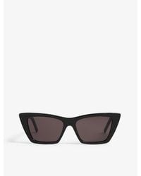 Saint Laurent - Mica Cat-eye Frame Acetate Sunglasses - Lyst