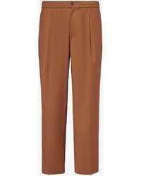 AWAKE NY - Brand-embroidered Straight-leg Stretch-woven Trousers X - Lyst