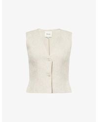 Reformation - Ref Anita Linen Vest - Lyst