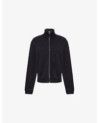 Acne Studios - High-Neck Embroidered-Logo Cotton-Jersey Sweatshirt - Lyst