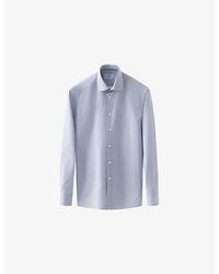 Eton - Business Fine Striped Slim-Fit Signature Cotton-Twill Shirt - Lyst