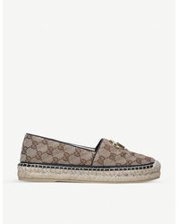 gucci espadrilles brown