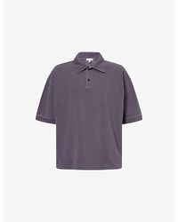 Agolde - Curren Short-Sleeve Cotton Polo Shirt - Lyst