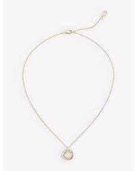Cartier - Trinity 18Ct, Rose And And 0.25Ct Diamond Pendant Necklace - Lyst