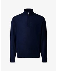 Hackett - Half-Zip Regular-Fit Merino-Wool Jumper - Lyst