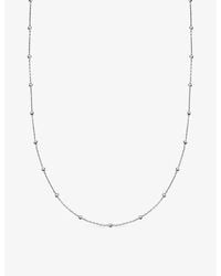 Astley Clarke - Aurora Station Beaded Sterling- Chain Necklace - Lyst