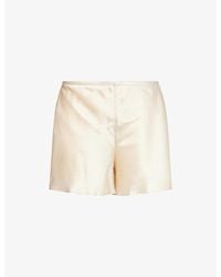 Reformation - Gale Mid-Rise Silk Shorts - Lyst