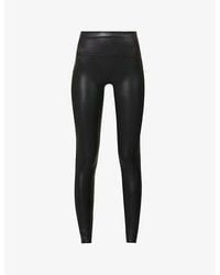Spanx - Shape Faux Leather Leggings Xxl - Lyst