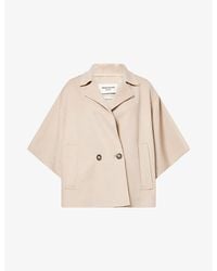 Weekend by Maxmara - Short-Sleeve Double-Breasted Wool Coat - Lyst