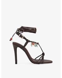 KG by Kurt Geiger - Roux Heeled Leather Sandals - Lyst