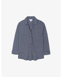 The White Company - Stripe-pattern Linen Shirt - Lyst