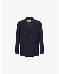 Valentino Garavani - Double-Breasted Formal Wool Jacket - Lyst