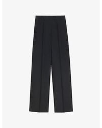 Marni - Wide-Leg High-Rise Wool-Blend Trousers - Lyst