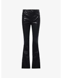 Rag & Bone - Dahlia Flexi Flared Coated-Denim Trousers - Lyst