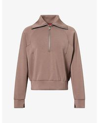 Spanx - Airessentials Half Zip Jersey Sweatshirt - Lyst