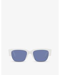Alexander McQueen - A5000261 Am0405s Rectangle-frame Acetate Sunglasses - Lyst