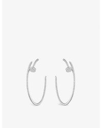 Cartier - Juste Un Clou 18Ct- And 1.26Ct Brilliant-Cut Diamond Earrings - Lyst