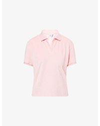 Hunza G - Towelling Short-Sleeves Cotton-Jersey Polo Shirt - Lyst