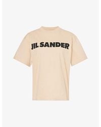 Jil Sander - Logo-print Boxy-fit Cotton-jersey T-shirt - Lyst