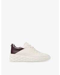 Jimmy Choo - Diamond Maxi F Ii Leather Low-Top Trainers - Lyst