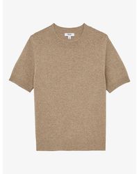 Reiss - Stevie Short-Sleeved Cashmere T-Shirt - Lyst
