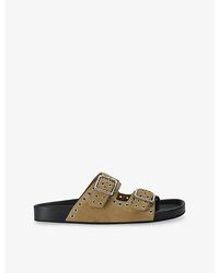 Steve Madden - Abbot Suede Sandals - Lyst