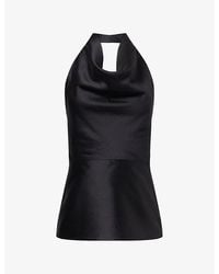 Camilla & Marc - Sona Halterneck Wool-And-Silk Top - Lyst