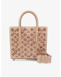 Christian Louboutin - Paloma Mini Pearlescent-Leather Top-Handle Bag - Lyst