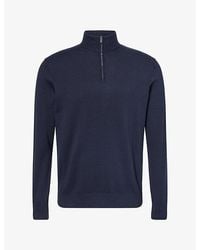 Arne - Half-Zip Cotton Knit Jumper - Lyst
