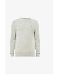 AllSaints - Mode Merino Marl-Pattern Wool Crew Jumper - Lyst