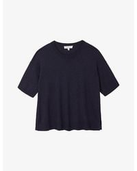 The White Company - Short-Sleeved Knitted T-Shirt - Lyst