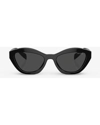 Prada - Pr A02s Butterfly-shape Acetate Sunglasses - Lyst