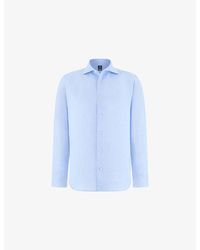 BOGGI - Regular-Fit Long-Sleeve Linen Shirt - Lyst
