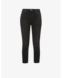 Agolde - Riley High-rise Straight-leg Stretch Organic-cotton-blend Denim Jeans - Lyst