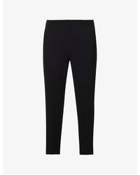 Theory - Treeca Relaxed-fit Straight-leg High-rise Woven Trousers - Lyst