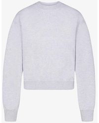 Skims - Round-neck Cotton-blend Sweatshirt X - Lyst