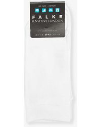 FALKE - Sensitive London Logo-print Cotton-blend Knitted Socks - Lyst