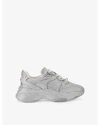 KG by Kurt Geiger - Luster Crystal-Embellished Woven Low-Top Trainers - Lyst